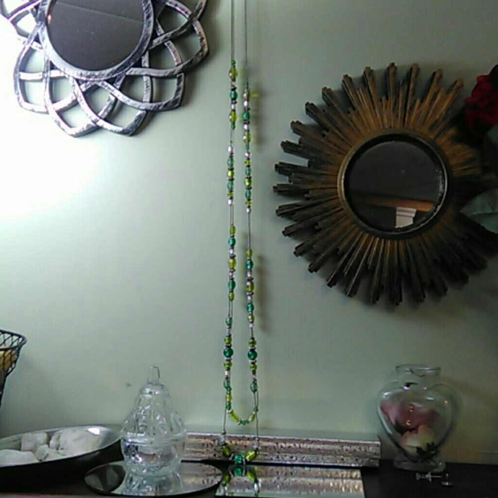 Long beaded necklace